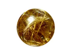 「1点もの 現品」 1粒売り ゴールドルチルクォーツ 20mm タイチンルチル パワーストーン バラ売り 天然石 パワーストーン