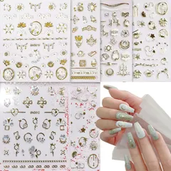 【人気商品】ネイルデコレーション用 防水3D立体感 女の子 ジュエリーストーンシール 極薄 ネイルステッカー ダイヤモンド飾り お洒落 20セット 人気 ネイルシール DIYネイルデカール YINKE (スタイル1)