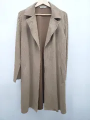 ◇ ZARA ザラ スエード調 薄手 ロング 長袖 ジャケット コート サイズEUR M USA M MEX 28 ブラウン レディース P  【1407260008507】
