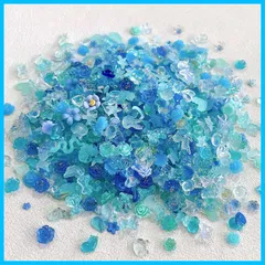 【早発送】 ネイルパーツ 花 蝶々 ハート 種類豊富 リボン 3 立体 ネイルート ジュエリーパーツ レジン用  可愛い ハンドメイド デコパーツ ブルー パープル