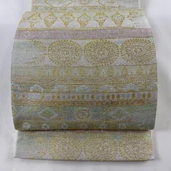 6783❫ ▧ 袋帯 (正絹) ▧ 桝屋高尾 ねん金綴錦