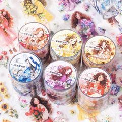 新品♡nene様♡フローラルプリンセス光のフラワーウィンドウPETテープ6