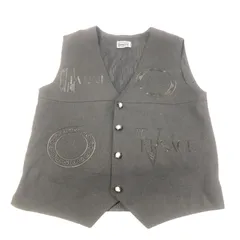 ベルサーチ Versace ジレベスト ジャンニヴェルサーチGIANNI VERSACE カラフル傘柄ジレベスト 黒赤他