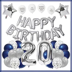 20歳 誕生日 飾り付け セット バルーン 風船 HAPPY BIRTHDAY