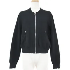ACNE STUDIOS アクネ ストゥディオズ ブルゾン ジャケット アウター ニット フルジップ 長袖 ショート おしゃれ シンプル 無地 きれいめ 大人女子 ブランド 上品 ベーシック カジュアルのサムネイル