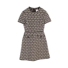 ヴァレンチノ Valentino ワンピース イコノグラフ 2B3VA2477TD ベージュ コットン ワンピース レディース Used A