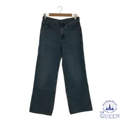 ☆美品☆ UNIQLO ユニクロ パンツ デニム ジーンズ ストレート レディース ダークブルー 25 901-15089 送料無料 古着