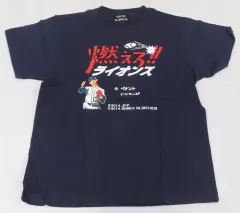 【中古】Tシャツ 燃えろ!!ライオンズ(START画面) Tシャツ ネイビー Lサイズ 「燃えろ!!プロ野球×GAMES GLORIOUS」 ライオンズストア限定