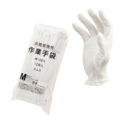 ミタニ 品質管理用手袋 スムス (マチなし) 12双入 Mサイズ 210081
