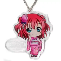 【中古】キーホルダー・マスコット(キャラクター) 黒澤ルビィ 「ラブライブ!サンシャイン!! The School Idol Movie Over the Rainbow ミニキャラアクリルキーホルダーコレクション 正月晴れ着ver.」 劇場グッズ