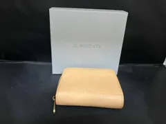 IL BISONTE /イルビゾンテ/ラウンドジップ／ウォレット/二つ折り財布/レザー 本革/専用化粧箱・ギャランティー付/キャメル系