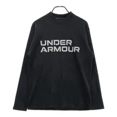 サイズ：LG UNDER ARMOUR アンダーアーマー  モックネック 長袖Tシャツ  ブラック系 [240101343567]# ゴルフウェア メンズ ストスト