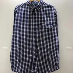 90's TOMMY JEANS by TOMMY HILFIGER トミー ヒルフィガー ビンテージ 長袖シャツ ボタンダウン チェック柄 スリランカ製 メンズ 90年代 M ブルー