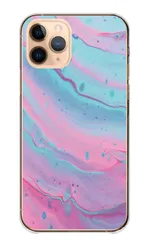 iPhone14Pro ケース カバー アイフォン14 プロ スマホケース ハードケース マーブル マーブル模様 ピンク ブルー かわいい 可愛い 大理石 サイケデリック カラー01