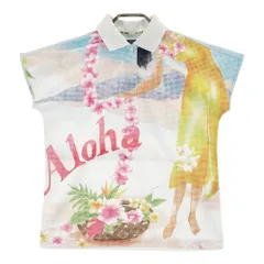 サイズ：S CALLAWAY キャロウェイ  半袖ポロシャツ 総柄 ホワイト系 [240101401875]# ゴルフウェア レディース ストスト