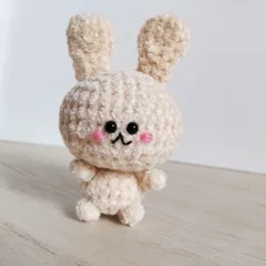 kishimagurumi 羊毛 あみぐるみ あざらしに乗ったうさぎちゃん 正規品