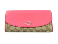 最終値下げ★COACH コーチ 長財布 エンベロープ ピンクベージュ ポーチ付 コーチ COACH 財布 （ピンク） -waja bazar - 海外ファッション
