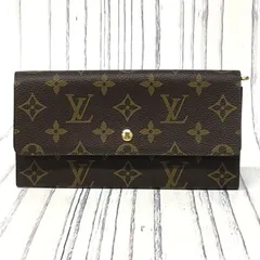 m001 X(30) 希少美品 ルイヴィトン ポシェット ポルトモネクレディ モノグラム 二つ折り長財布 Louis Vuitton ラージフラップ ロングウォレット ヴィンテージ