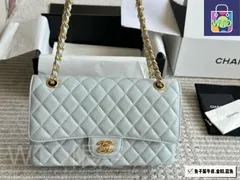 【今日特価】Chanel Calfskin CF Series Quilted Bag カルフスキン 菱格バッグ 25cm