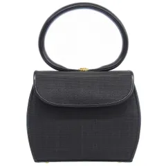 美品 コンテス COMTESSE 90年代 ヴィンテージ PRINCESS プリンセス ホースヘアー レザー フラップ ハンド バッグ 黒 GD金具 鏡付 レディース