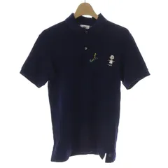 新品ーLACOSTE レディース ポロシャツ 36 黒 スヌーピー刺繍 新品ーLACOSTE レディース ポロシャツ 36 黒 スヌーピー刺繍
