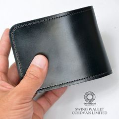 限定二つ折り財布 財布 ショートウォレット 本革 馬革 メンズ レディース 人気 ブランド CROSS ROADS スウィング ショートウォレット コードバン リミテッド 日本製 国産 コードヴァン 馬臀部革 レーデルオガワ 二つ折り財布 短財布