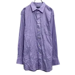 CHAPS 無地シャツ XL~ パープル ビッグサイズ チャップス シンプル 古着卸 アメリカ仕入 a701-7476のサムネイル