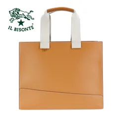 イルビゾンテ バッグ トートバッグ IL BISONTE BTO121 PV0041 NA199H ナチュラル FIFTY ON フィフティーオン 50周年 記念 限定 レザー 本革 A4 大容量 自立