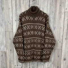 SHIPS シップス 厚地 タートルネック バーズアイ ニット セーター M