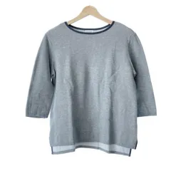 MACKINTOSH PHILOSOPHY(マッキントッシュフィロソフィー) 七分袖カットソー サイズ36 M レディース新品同様  - ライトグレー×グレー