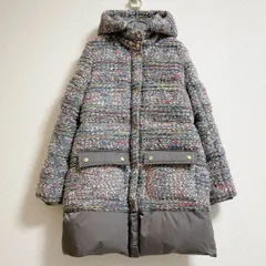 coohem＜コーヘン＞ ツイードダウンジャケット　ブラック　サイズ38 coohem＜コーヘン＞ ツイードダウンジャケット ブラック サイズ