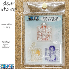 ワンピース　ONE PIECE　クリアスタンプ　デコレーションスタンプ　✿ガラスに貼り付けてインテリア✿鏡に貼り付けてデコレーション✿繰返しご使用いただけます✿