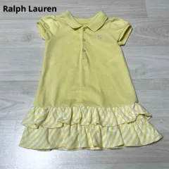 Ralph Lauren ラルフローレン イエロー ワンピース 9M 75/48