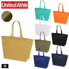 トートバッグ United Athle ユナイテッドアスレ ライトナイロン リップストップ トートバッグ 1422-01 Wサイズ はっ水 通勤 通学 マザーズバッグ