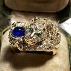 英国王室御用達 ガラード（Garrard）ルビー＆ダイヤモンド・クラスター