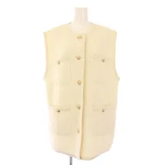 アダワス　ニットベスト　美品　お値下げ ADAWAS - ダブルフェイスニットベスト (グレー) ウール / V