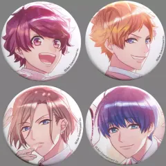 【中古】バッジ・ピンズ(キャラクター) [単品] 咲也＆天馬＆万里＆紬 缶バッジ4種セット 「A3!(エースリー) 1st Anniversary Book FLOWER アニメイト限定セット」 同梱特典