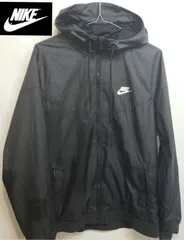 NIKE定番！シンプル黒ロゴ ウィンドブレーカー Lサイズ《0818-03》