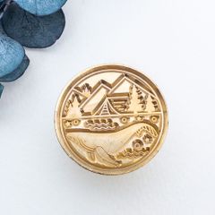 ＊訳あり＊ シーリングスタンプ ヘッドのみ くじら 25mm シーリングワックス スタンプヘッド【商用OK】  sw108
