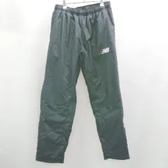 ◇ Θ NEW BALANCE ニューバランス 無地 ナイロンパンツ サイズL ブラック系 メンズ E  【1506190013558】