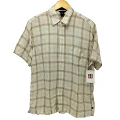 ギャップ Gap 00S OLD S/S リネンチェックシャツ メンズ import：M 