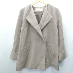 ◇ NATURAL BEAUTY BASIC シンプル カジュアル ゆったり 長袖 コート サイズS グレー系 レディース E  【1405140011265】