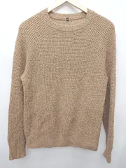 ◇ MUJI 無印良品 シンプル 長袖 ニット セーター サイズM ブラウン レディース P  【1408200007185】