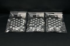 ハブキャップ 　60個　17ｍｍ　高さ約17ｍｍ　ABS製　メッキ　ナットカバー 　デコキャップ　ヤック トラックショップASC 　350020　TRS 　トラックショップASC
