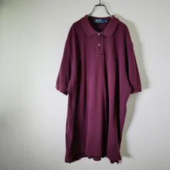 POLO RALPH LAUREN 90s オーバーサイズ ポロシャツ ボルドー XXL