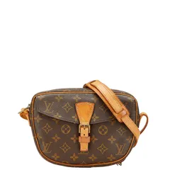 ルイ ヴィトン モノグラム ジュヌフィーユMM 斜め掛け ショルダーバッグ M51226 ブラウン PVC レザー レディース LOUIS VUITTON【227-20895】
