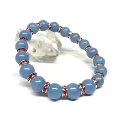 エンジェライト パワーストーン ブレスレット 8mm 天然石 （ピンク）メンズ・レディース　男性・女性　数珠ブレス　開運  [5]