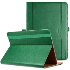 【人気商品】ProCase 9-10インチ タブレット汎用ケース 9 9.7 10.1 3段階角度調整可能 フォリオケース ペン収納付き 書類やカード用ポケット付き アンドロイドタブレットに対応 スタンド タッチスクリーンティール