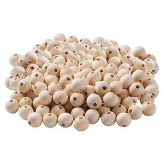 【特価セール】BetterJonny ウッドビーズ 16mm 約150個 丸型 木製 スペーサービーズ おもちゃ ナチュラル アクセサリーパーツ 手作り 素材 DIY用 装飾用 手芸材料 工芸品 アクセサリー 16mm…
