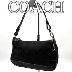 美品✨️コーチ アクセサリーポーチ ワンショルダー シグネチャー 6094 黒 極美品✨コーチ アクセサリーポーチ 6094 黒 シグネチャー